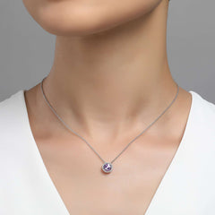 LAFONN September Birthstone Necklace BN001SAP18