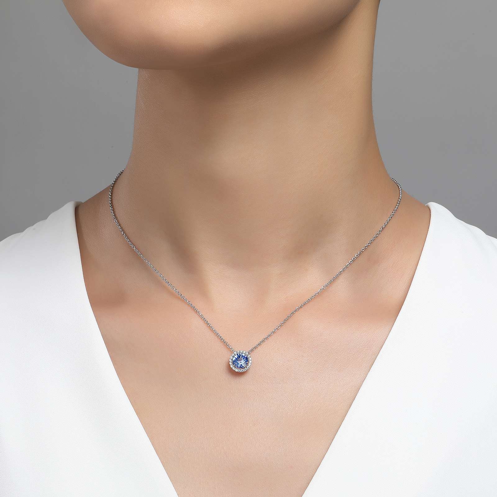 LAFONN September Birthstone Necklace BN001SAP18