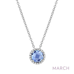 LAFONN September Birthstone Necklace BN001SAP18