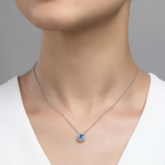 LAFONN September Birthstone Necklace BN001SAP18