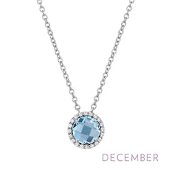 LAFONN January Birthstone Necklace BN001GNP18