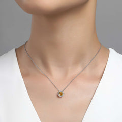 LAFONN September Birthstone Necklace BN001SAP18