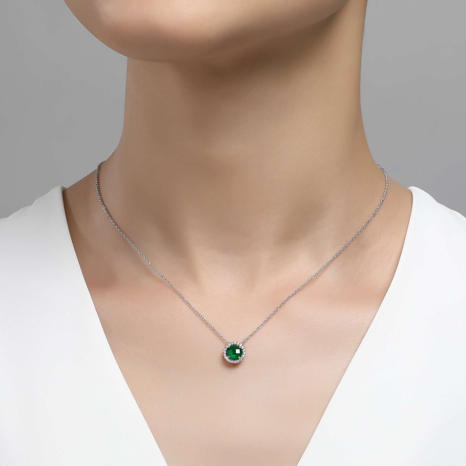 LAFONN September Birthstone Necklace BN001SAP18