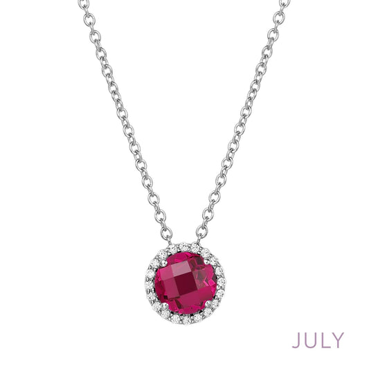 LAFONN July Birthstone Necklace BN001RBP18