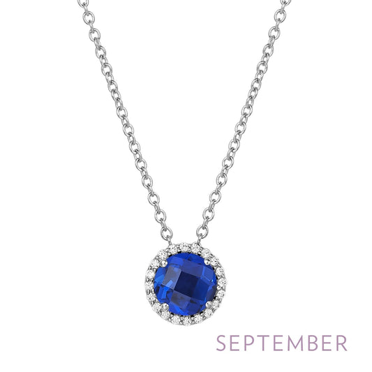 LAFONN September Birthstone Necklace BN001SAP18