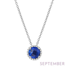 LAFONN September Birthstone Necklace BN001SAP18