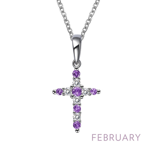 LAFONN February Birthstone Necklace BP001AMP20