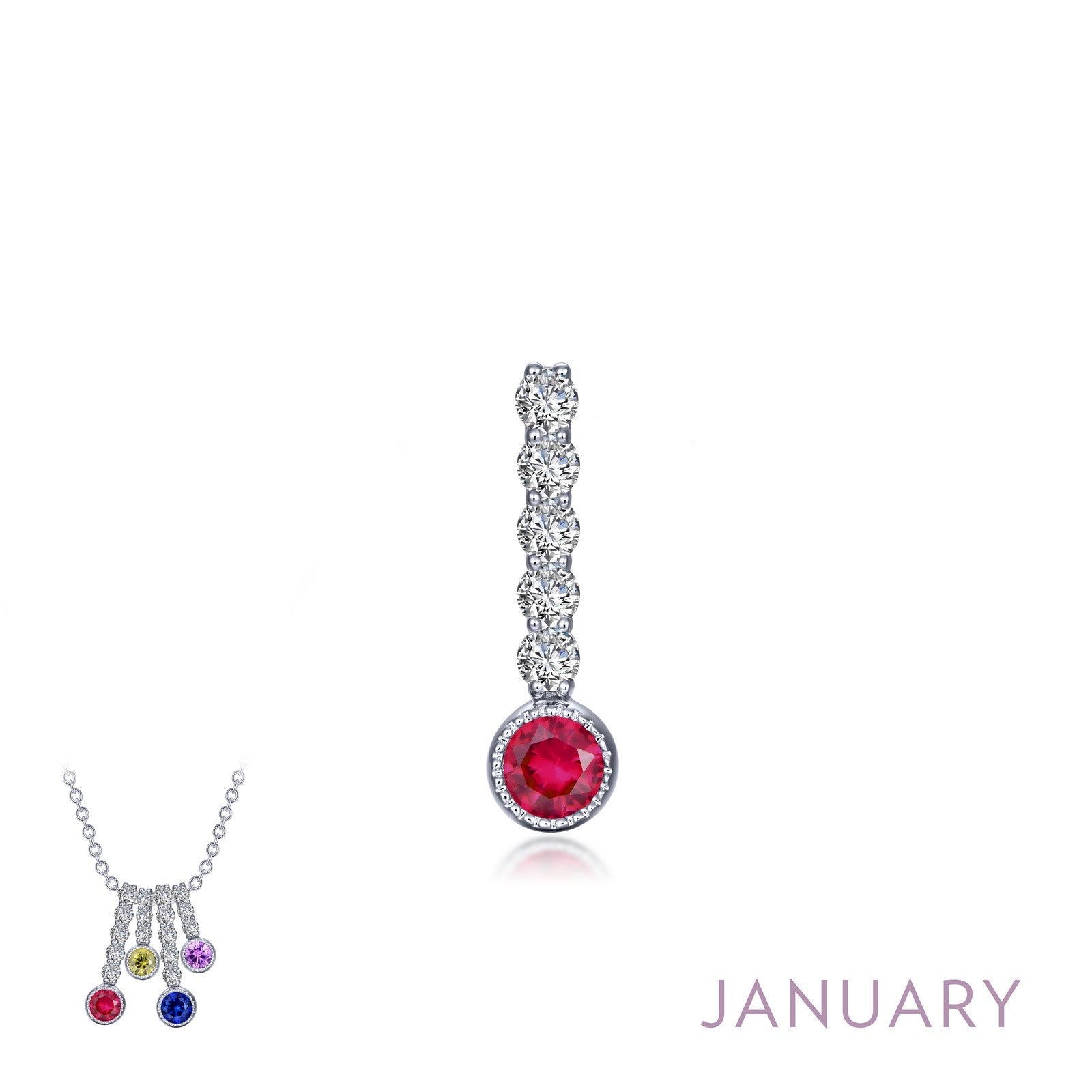 LAFONN January Birthstone Love Pendant BP003GNP00