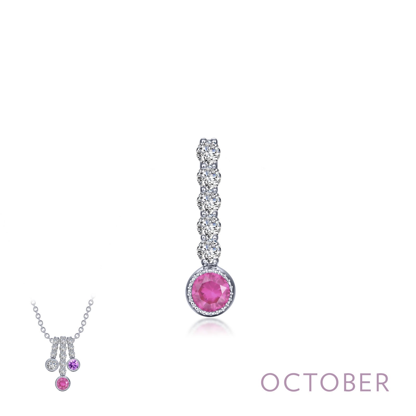 LAFONN October Birthstone Love Pendant BP003TMP00