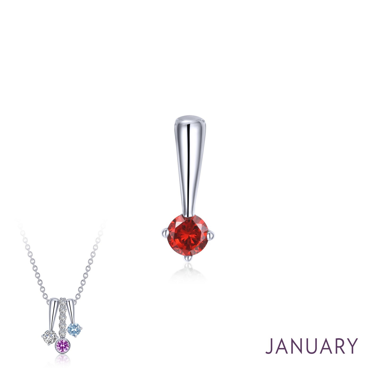 LAFONN January Birthstone Love Pendant BP004GNP00