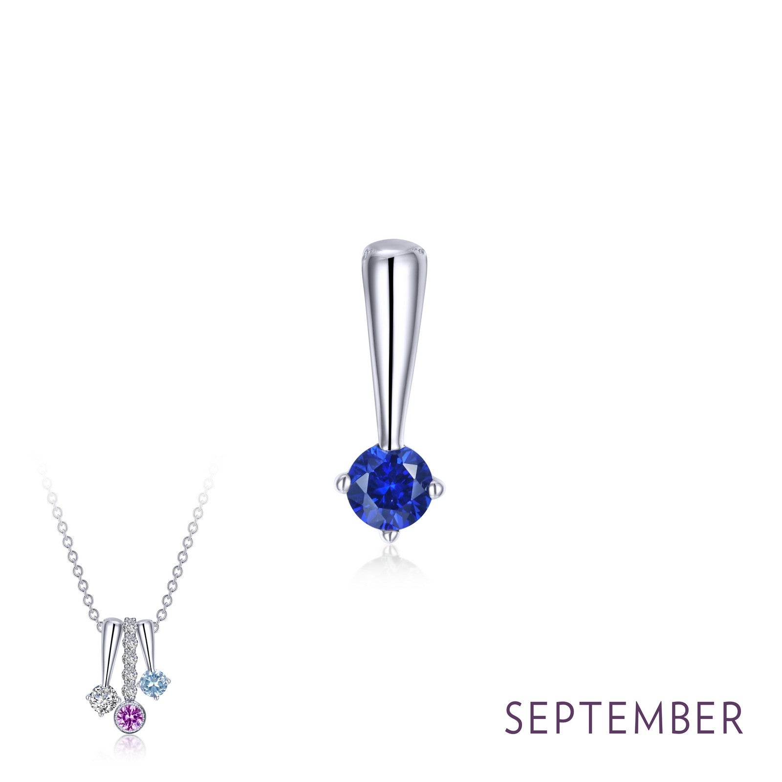 LAFONN September Birthstone Love Pendant BP004SAP00