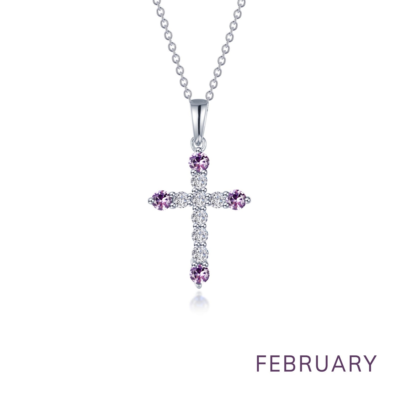 LAFONN June Birthstone Cross Necklace BP007AXP20