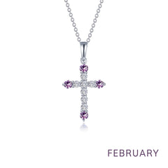LAFONN November Birthstone Cross Necklace BP007YTP20