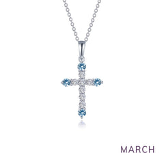 LAFONN November Birthstone Cross Necklace BP007YTP20