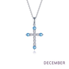 LAFONN November Birthstone Cross Necklace BP007YTP20