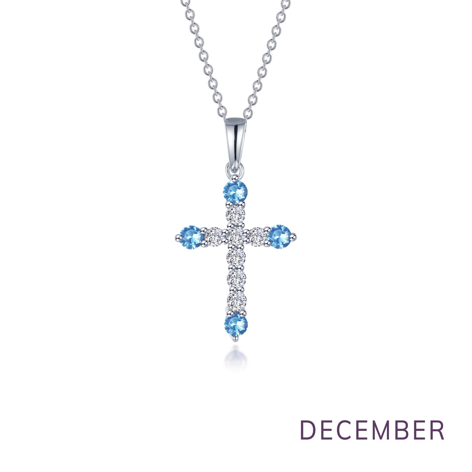 LAFONN June Birthstone Cross Necklace BP007AXP20
