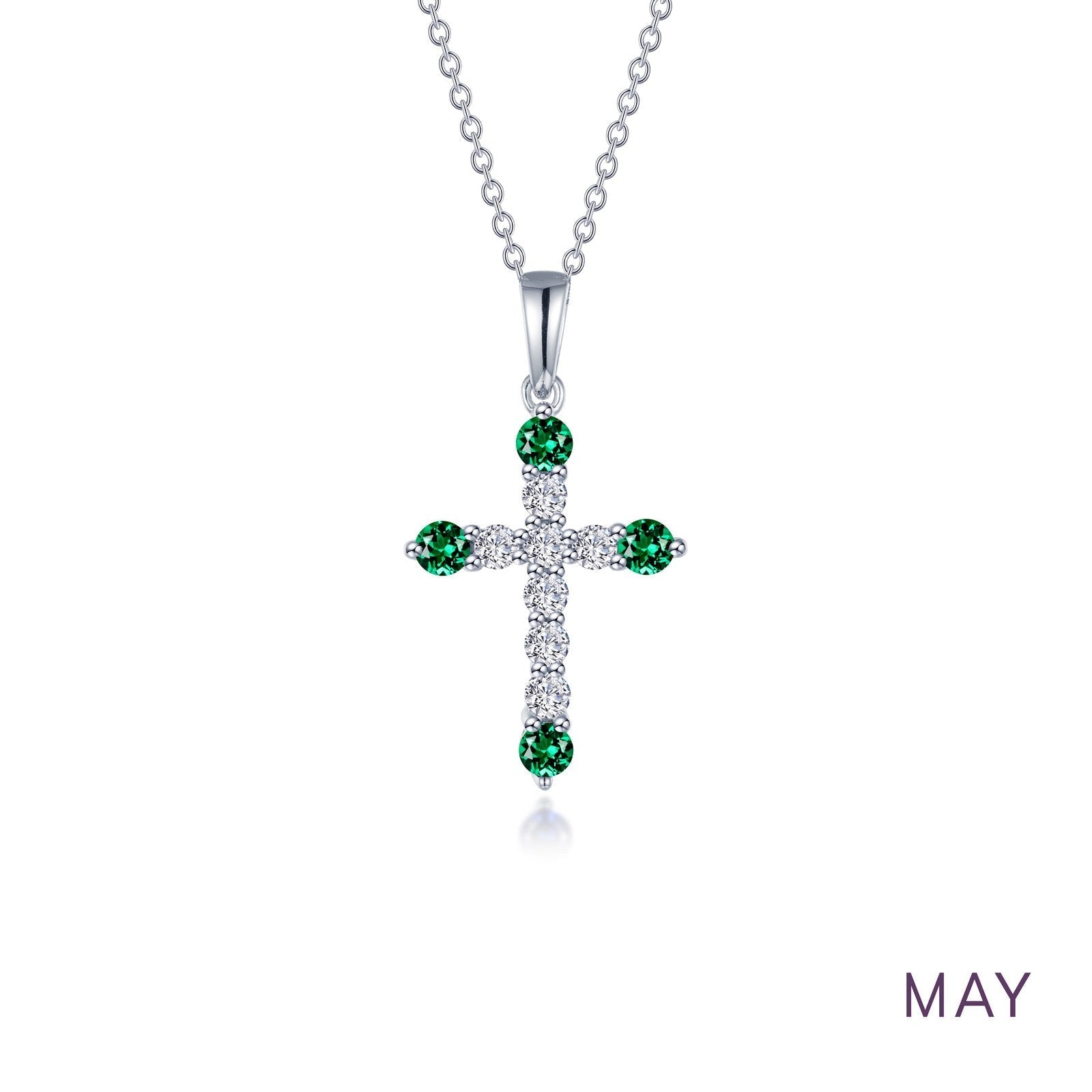 LAFONN June Birthstone Cross Necklace BP007AXP20