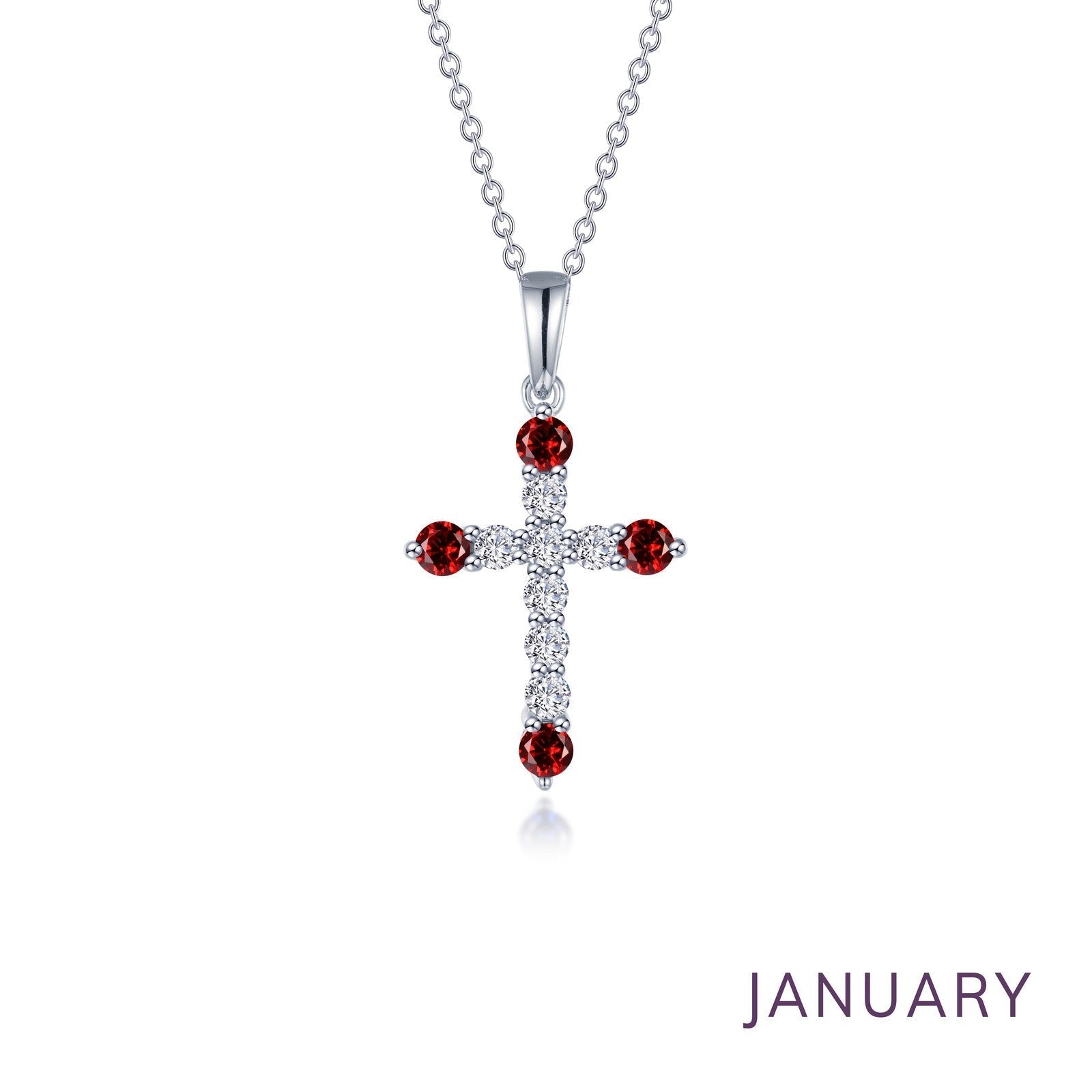 LAFONN June Birthstone Cross Necklace BP007AXP20