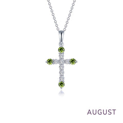 LAFONN June Birthstone Cross Necklace BP007AXP20