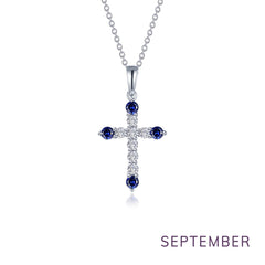 LAFONN June Birthstone Cross Necklace BP007AXP20
