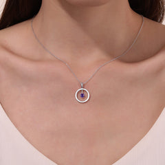 LAFONN May Birthstone Reversible Open Circle Necklace BP008EMP20
