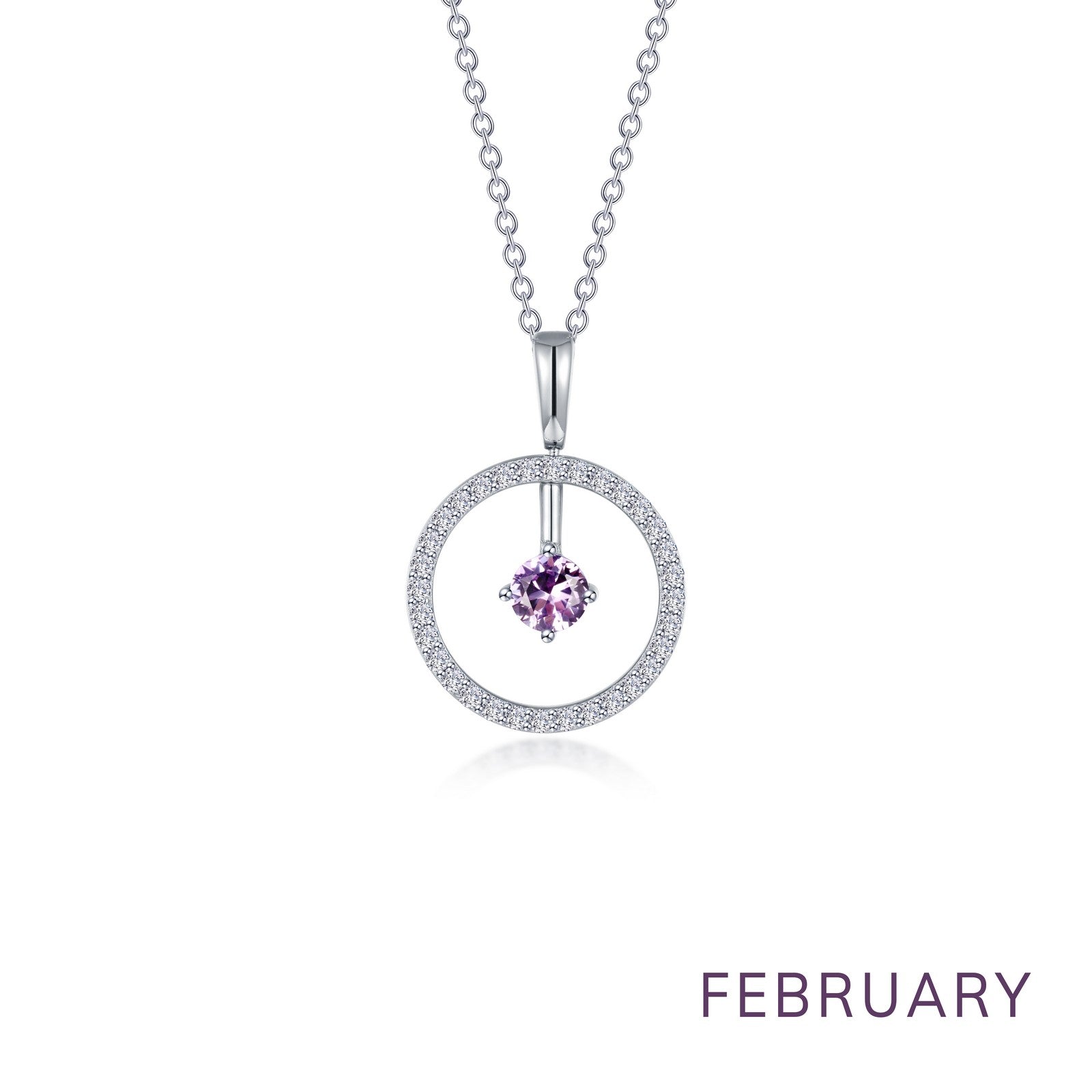LAFONN May Birthstone Reversible Open Circle Necklace BP008EMP20