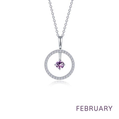LAFONN May Birthstone Reversible Open Circle Necklace BP008EMP20