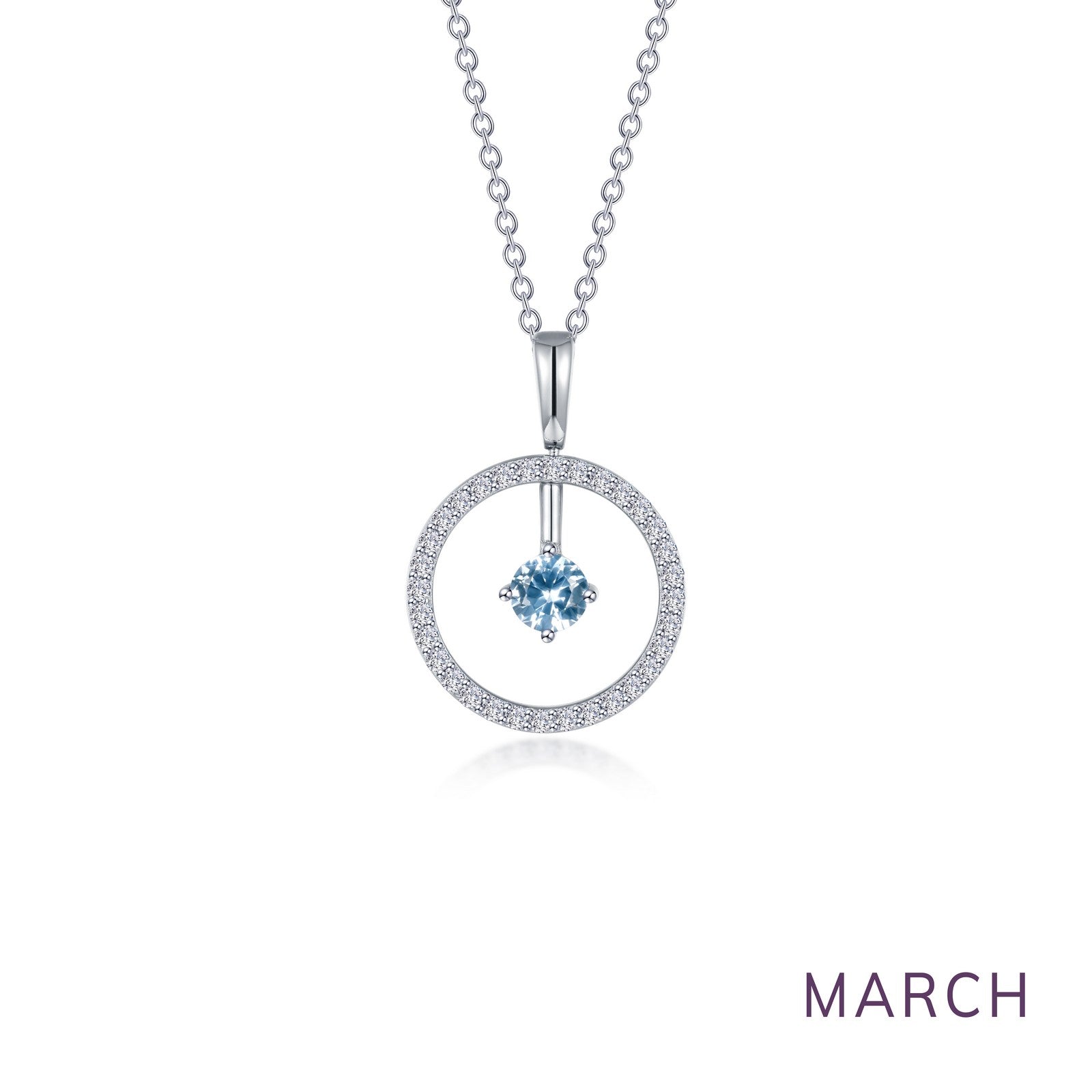 LAFONN May Birthstone Reversible Open Circle Necklace BP008EMP20