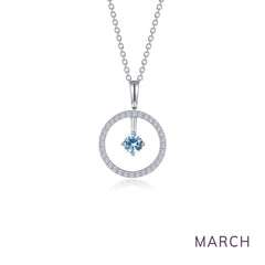 LAFONN May Birthstone Reversible Open Circle Necklace BP008EMP20