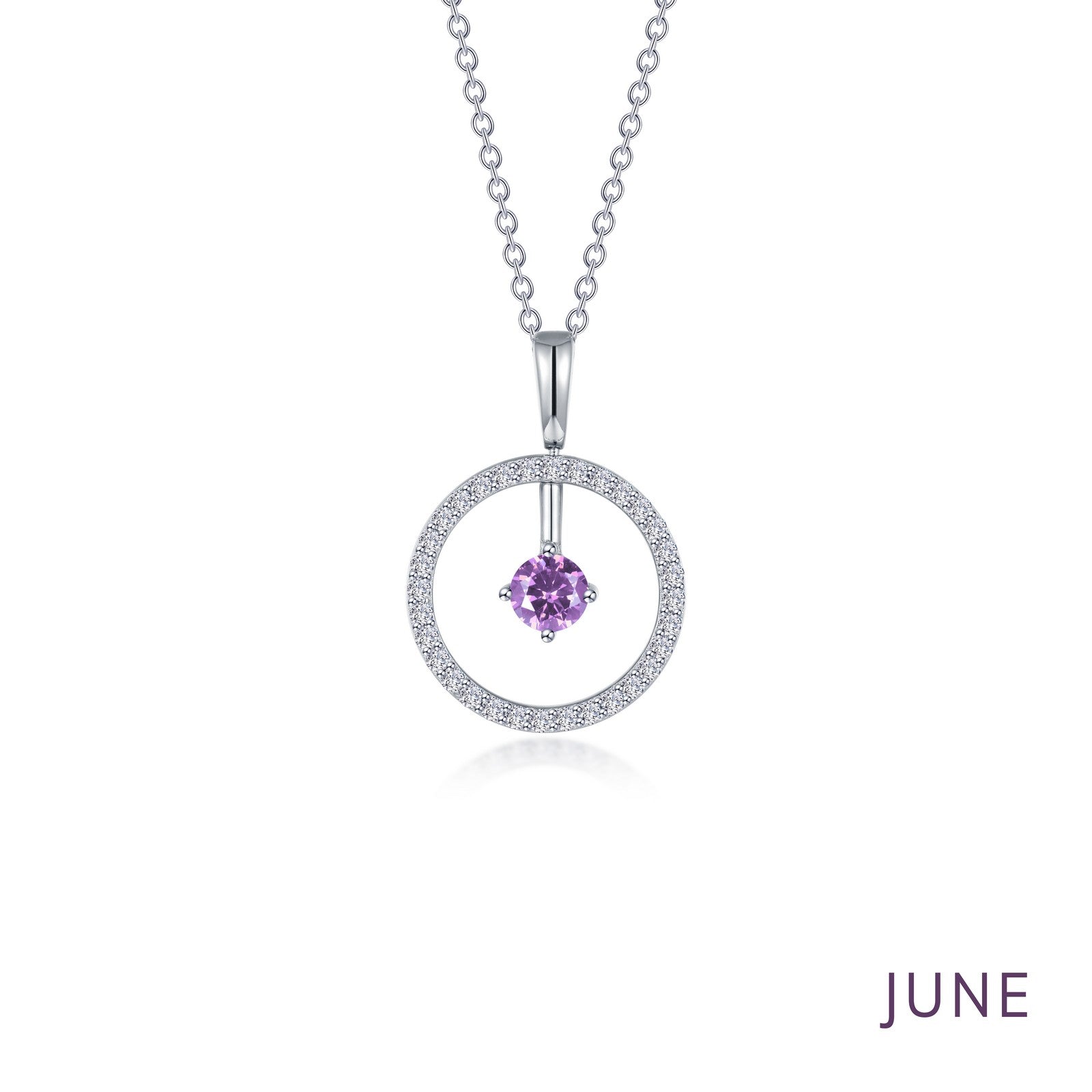 LAFONN May Birthstone Reversible Open Circle Necklace BP008EMP20