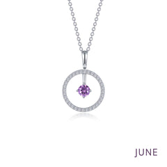 LAFONN May Birthstone Reversible Open Circle Necklace BP008EMP20