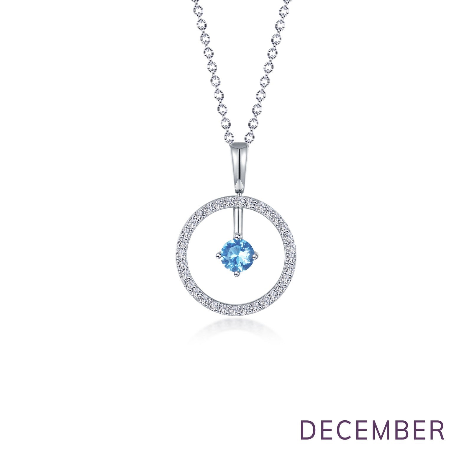 LAFONN May Birthstone Reversible Open Circle Necklace BP008EMP20