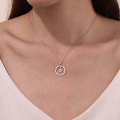 LAFONN May Birthstone Reversible Open Circle Necklace BP008EMP20
