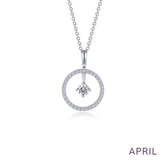 LAFONN May Birthstone Reversible Open Circle Necklace BP008EMP20