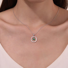 LAFONN May Birthstone Reversible Open Circle Necklace BP008EMP20