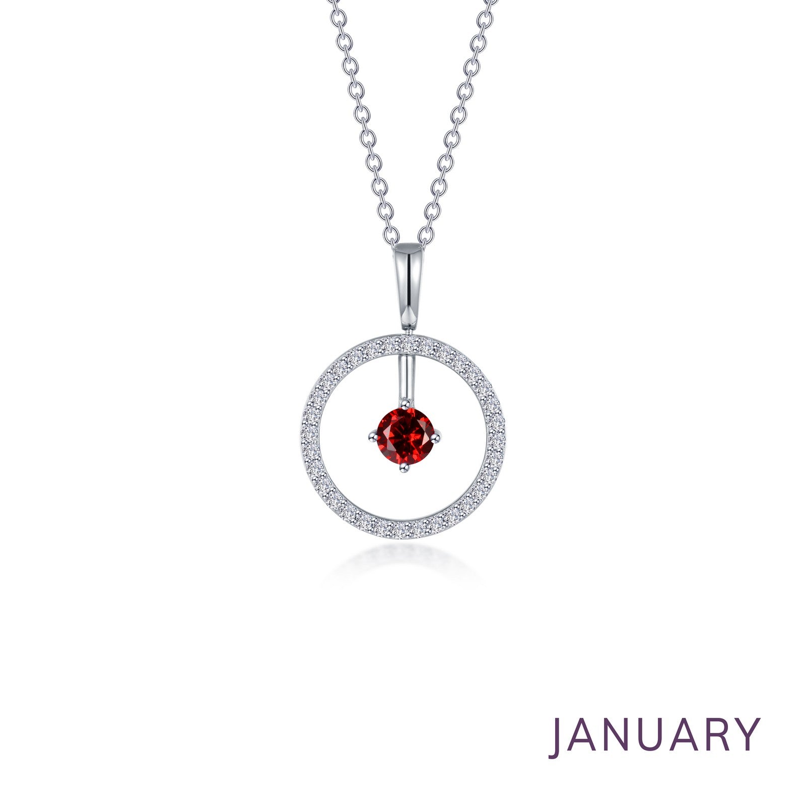 LAFONN May Birthstone Reversible Open Circle Necklace BP008EMP20
