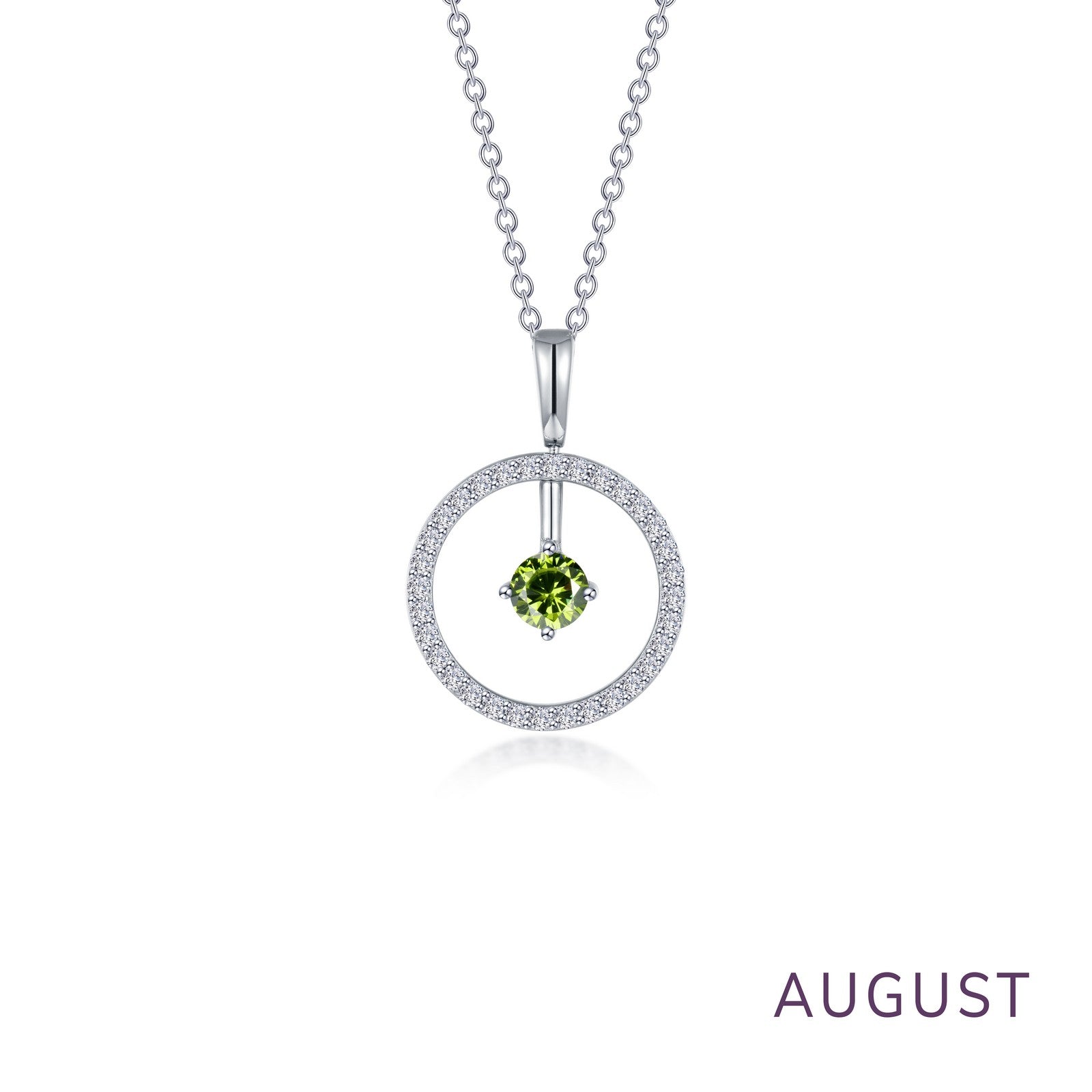 LAFONN May Birthstone Reversible Open Circle Necklace BP008EMP20
