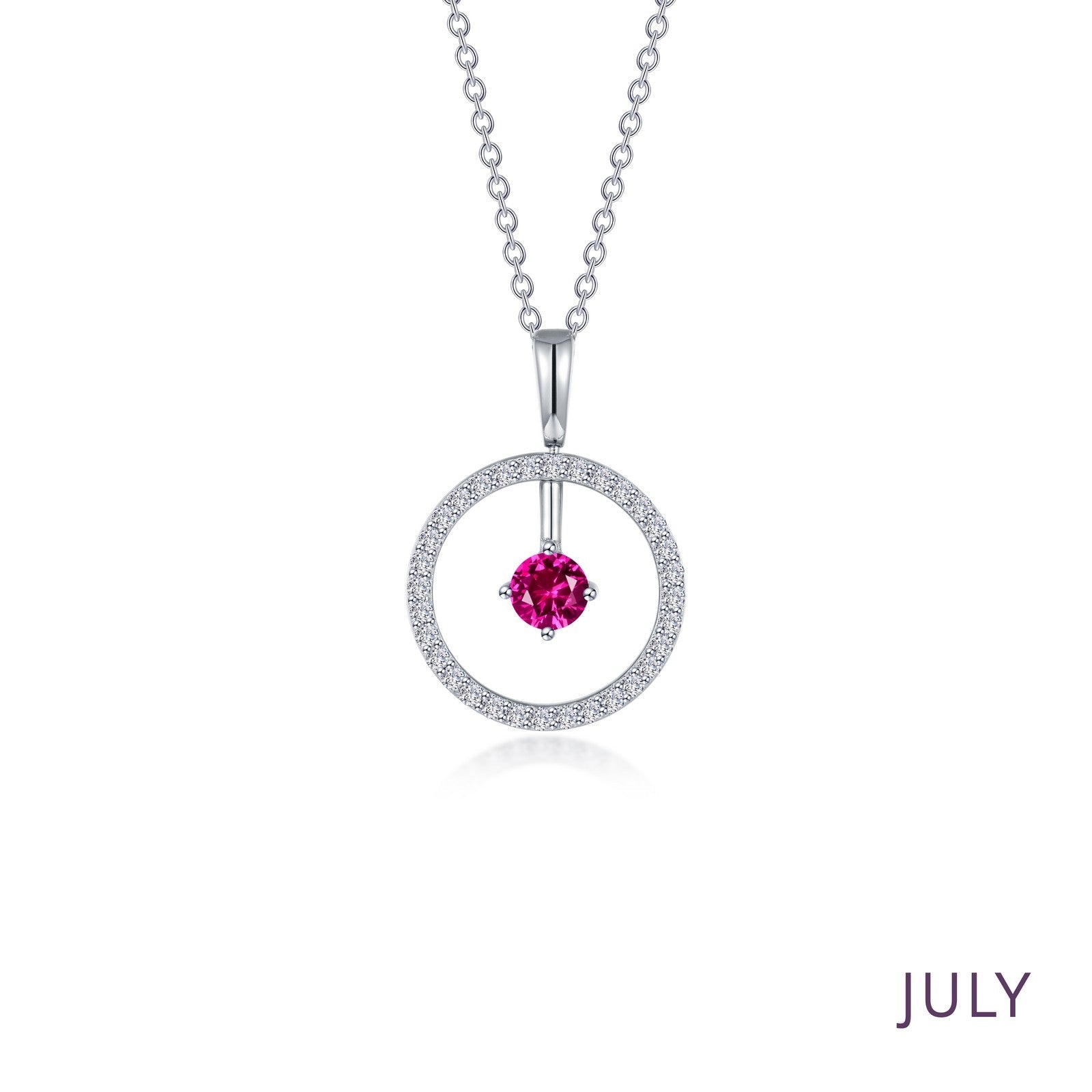 LAFONN May Birthstone Reversible Open Circle Necklace BP008EMP20
