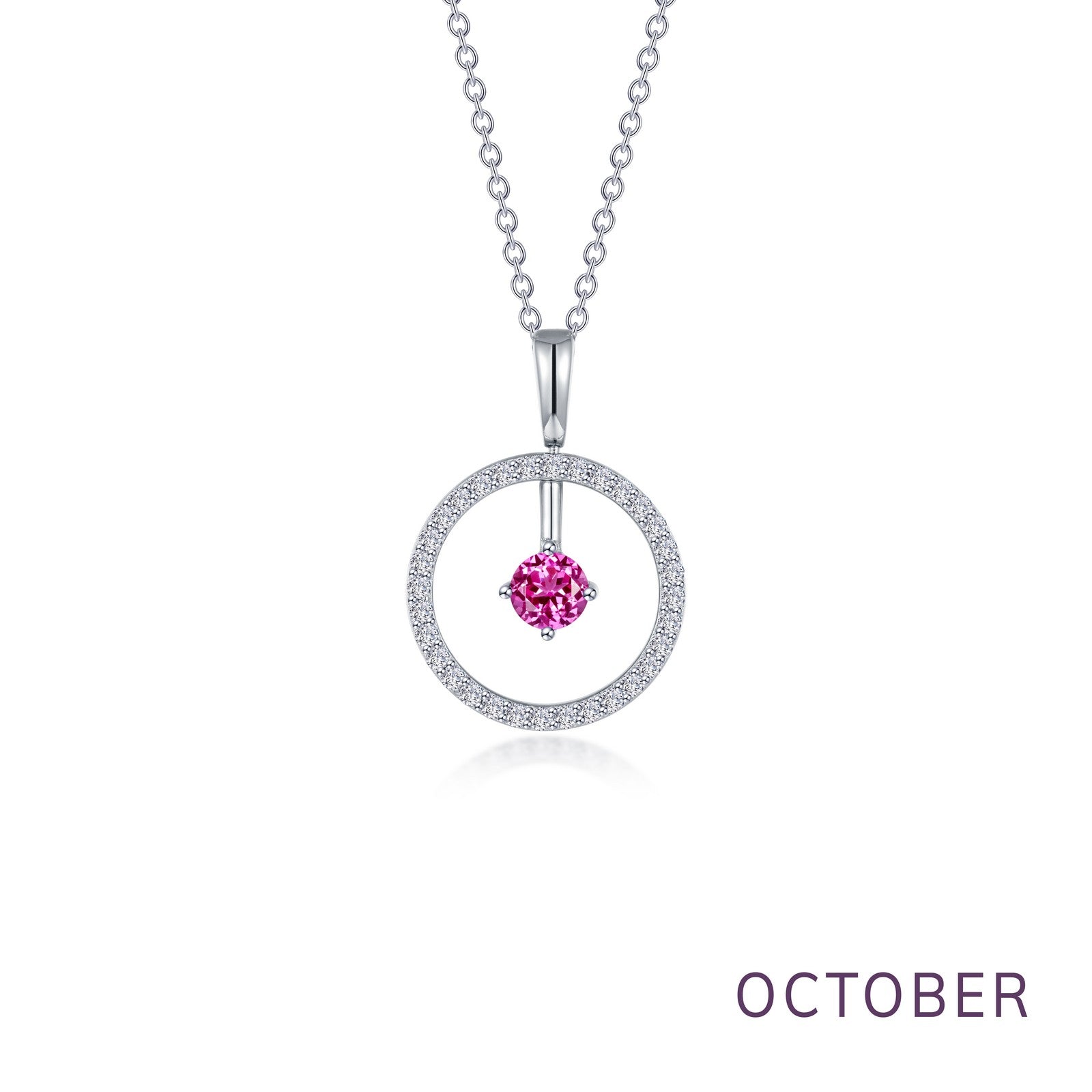 LAFONN May Birthstone Reversible Open Circle Necklace BP008EMP20