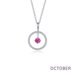 LAFONN May Birthstone Reversible Open Circle Necklace BP008EMP20