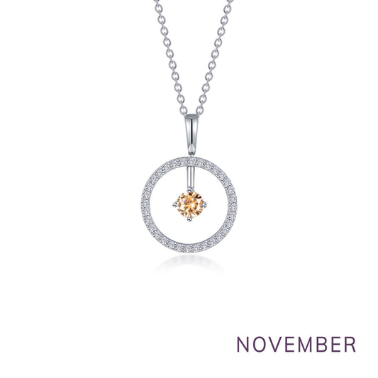 LAFONN November Birthstone Reversible Open Circle Necklace BP008YTP20