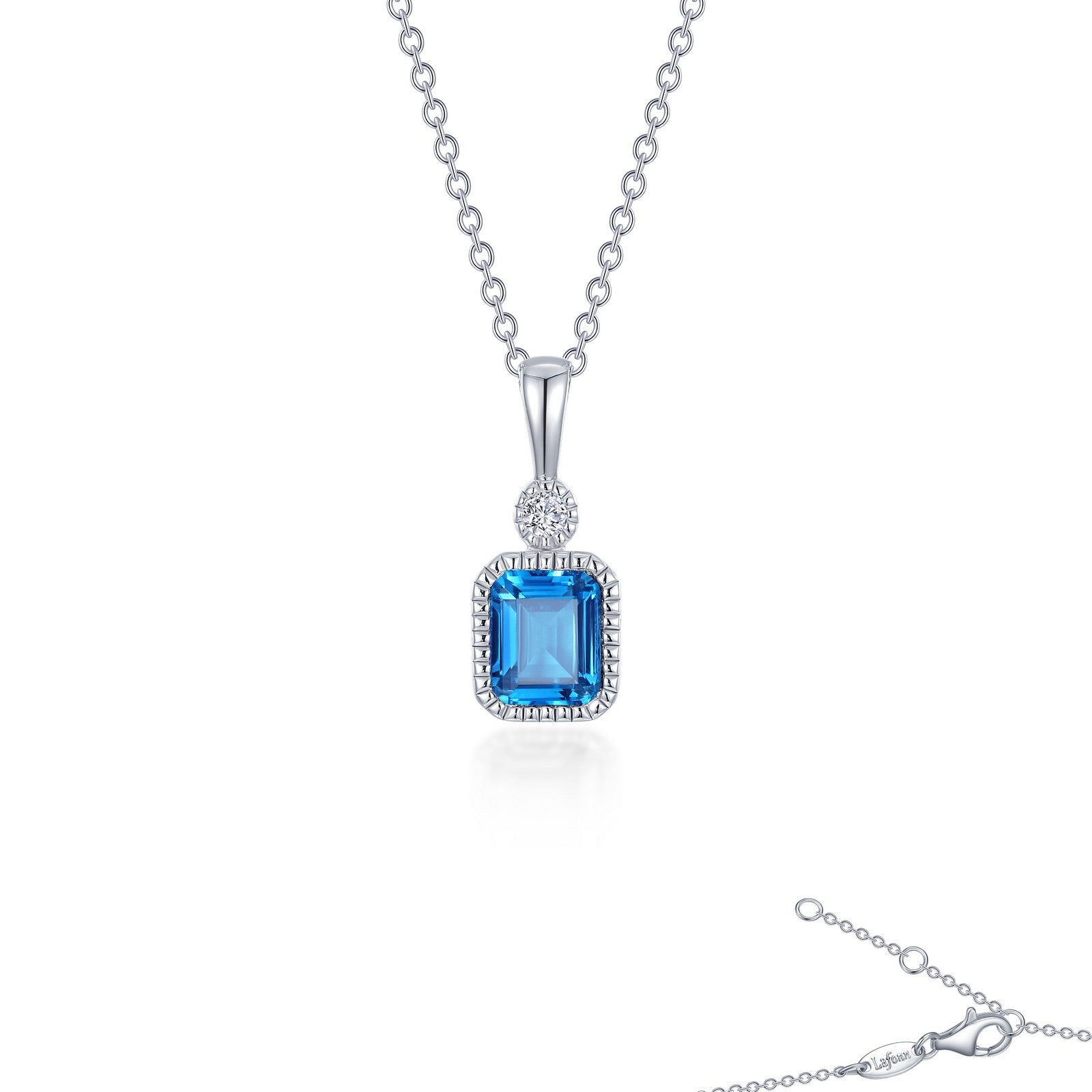 LAFONN January Birthstone Necklace BP009GNP20