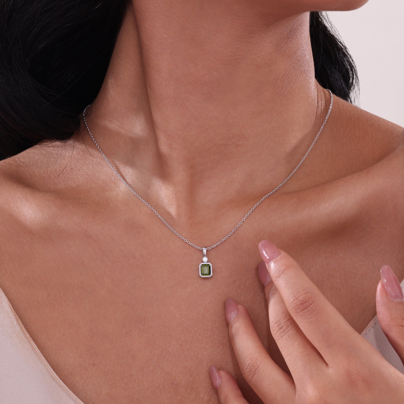 LAFONN August Birthstone Necklace BP009PDP20