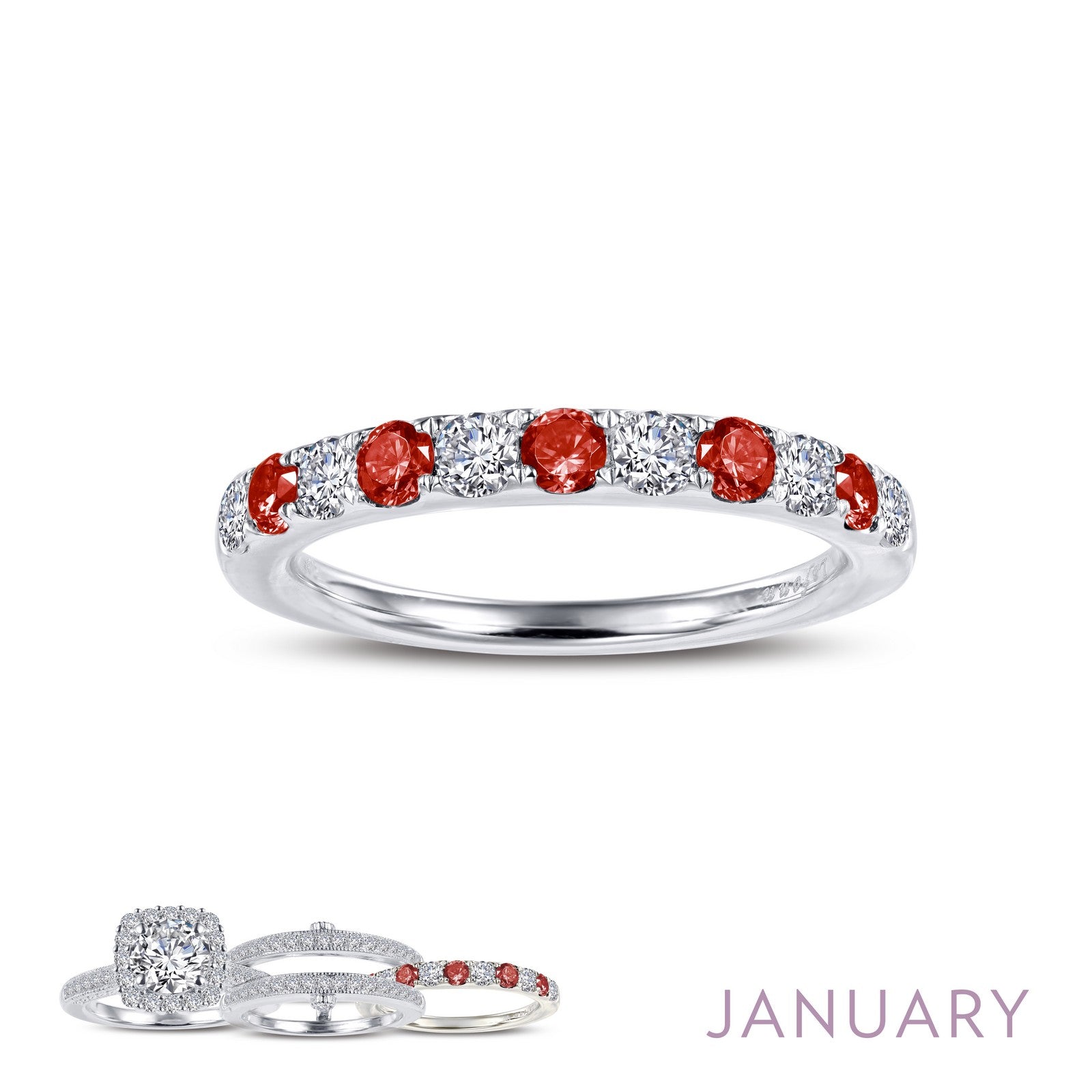 LAFONN January Birthstone Ring BR004GNP05