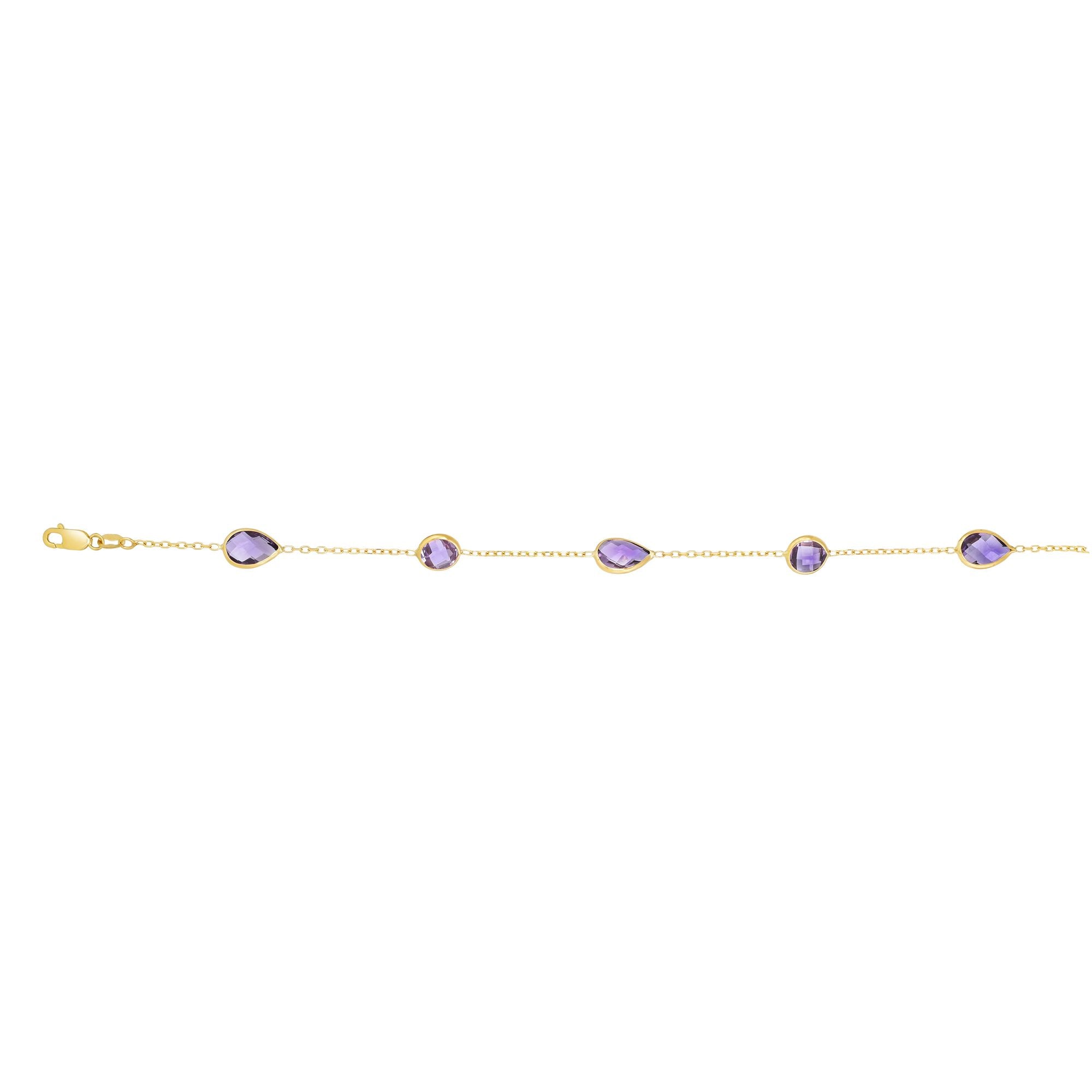 Royal Chain 14K Gold Semi-Precious Bracelet BRC1968