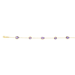 Royal Chain 14K Gold Semi-Precious Bracelet BRC1968