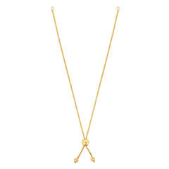 Royal Chain 14K Gold Round Wheat Chain with Ball Slide Friendship Bracelet BRC2169