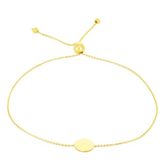 Royal Chain 14K Gold Circle Friendship Bracelet BRC2767