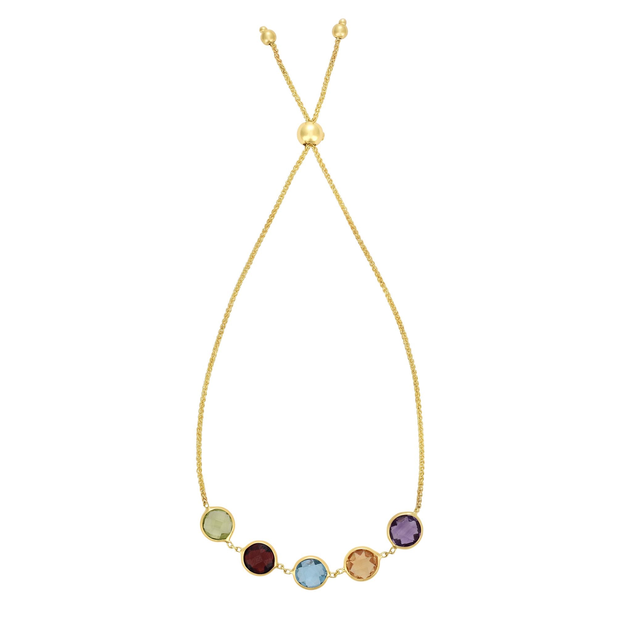 Parkplace Jewelers 14k-gold-semi-precious-stone-friendship-bracelet-brc2827