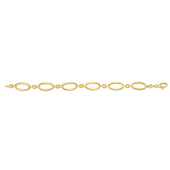 Royal Chain 14K Gold Polished Three Plus One Oval Link Chain BRC4728